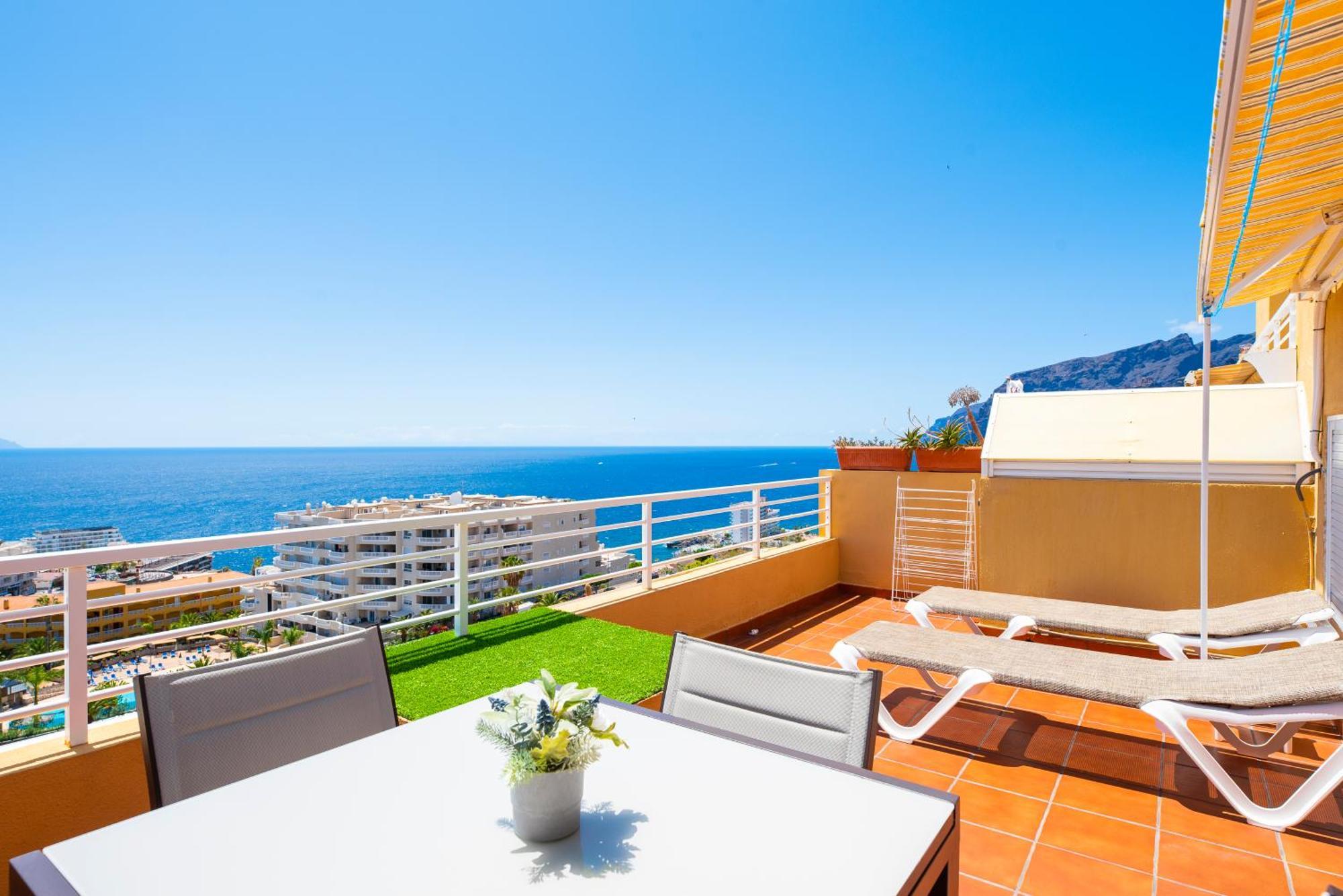 Panomaric Sea View - Sol Apartment Puerto de Santiago  Ngoại thất bức ảnh
